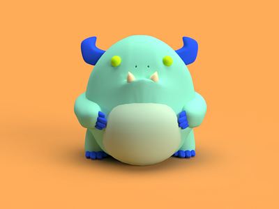 Buggaboo - A Tiny Monster blender blender 3d minimal