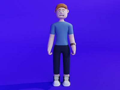 3D Character - Erik 3d art 3d model blender character design character modeling matte miniature