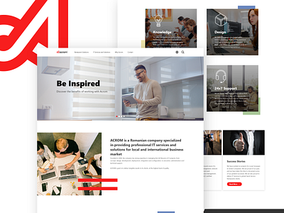 Acrom landing page
