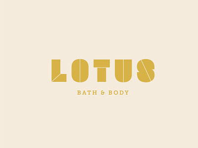 Lotus branding design flat logo minimal vector