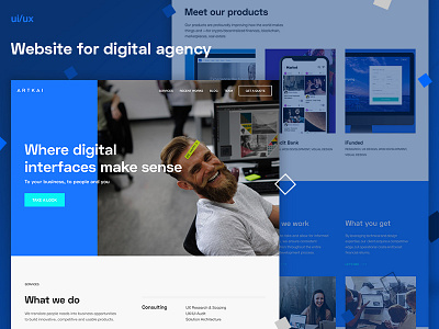 Digital agency website | ui/ux