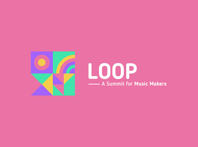 LOOP - Design Identity Concept abstract color creative design dynamic identity dynamic logo geometric art geometric design vector web webdesign