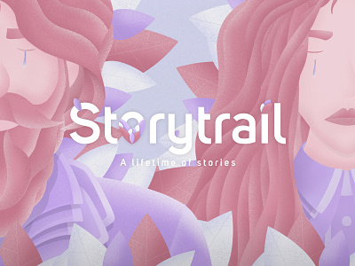 Storytrail, A lifetime of stories branding character color creative design dynamic identity grain illustration ui uidesign userinterface vector