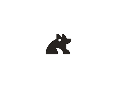 doggo black brand branding design flat icon logo minimal simple white