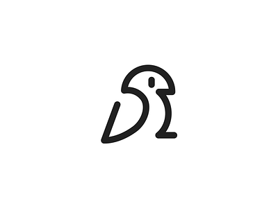 bird bird black brand branding design flat icon logo minimal simple white