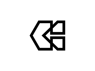 c arrow black brand branding design flat icon logo minimal simple white