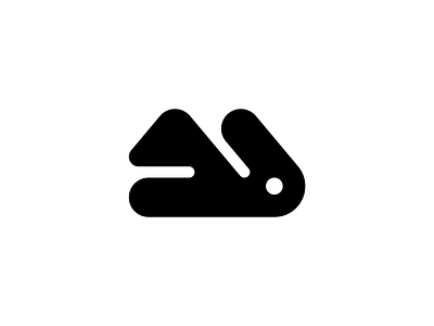 fish black brand branding design flat icon logo minimal simple white