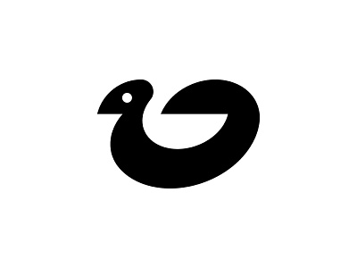 bird animal bird black branding design icon logo minimal simple white