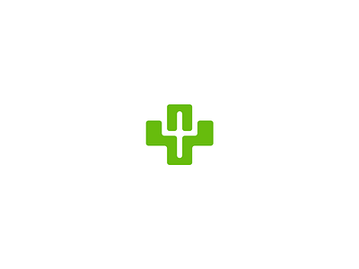 Cactus branding design icon logo simple