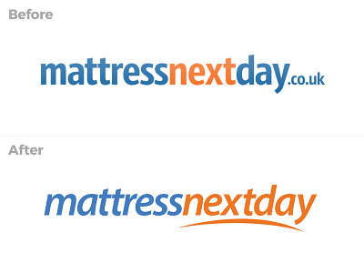 MattressNextDay logo rebrand branding design logo web