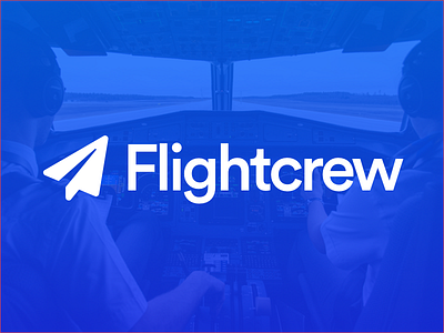 Flightcrew logo aviation branding creative design flightcrew logo logo design mockup