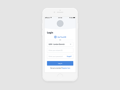 New app login account app design iphone layout login minimal redesign ui ux