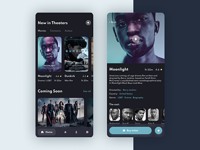 Movie application concept