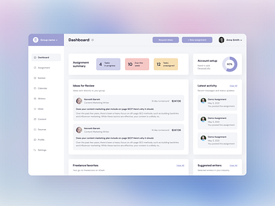 Dashboard design crm dashboad dashboard design dashboard ui design homepage platform design purple ui website