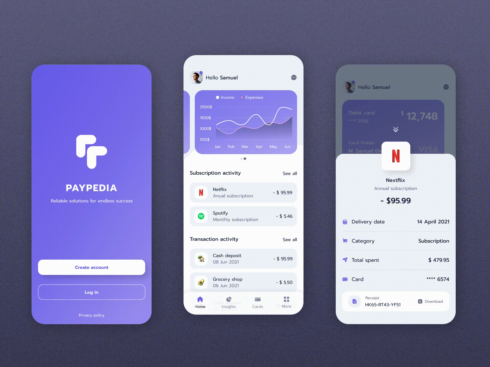 Wallet app concept