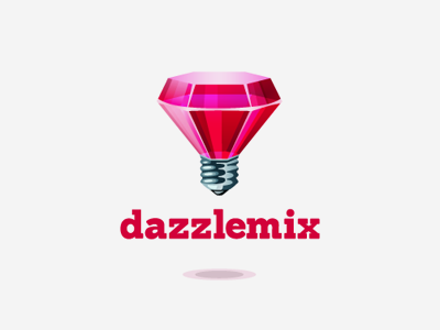 Dazzlemix gem logo