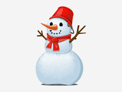 Snowman icon makeuptor new year snowman x mas