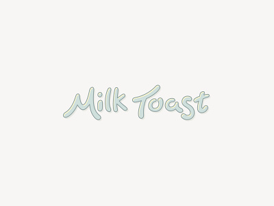 Milk Toast Designs drawn hand handdrawn handlettering handwritten lettered lettering logo procreate written