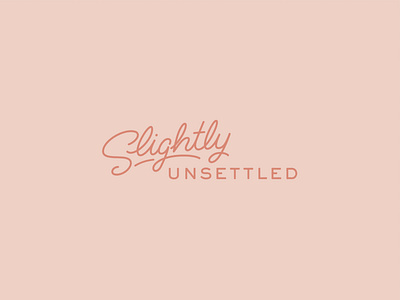 Slightly Unsettled Logo lettering logo logotype travel vanlife