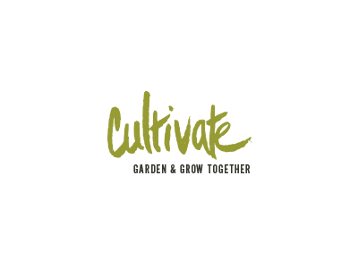 Cultivate identity cultivate garden logo