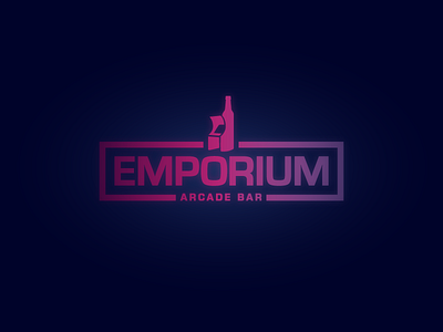 Emporium Arcade Bar Logo arcade arcade bar bar logo
