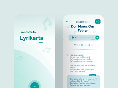 Lyrikarta - Personal Song's Lyrics Manager design graphic design ui ux ux design