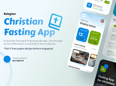 Fasting App for christians design ui ux ux design