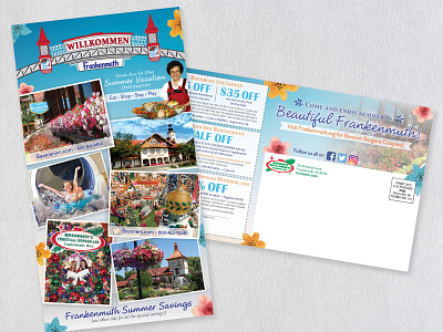 Frankenmuth Summer Postcard - Bronner's and Bavarian Inn