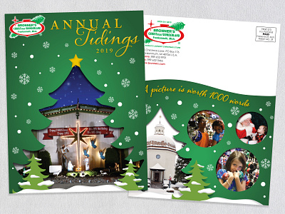 Bronner's Christmas Wonderland Annual Tidings Newsletter design graphic design indesign layout design newsletter