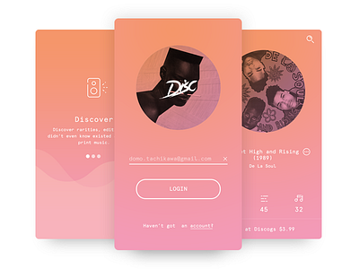 Disc 2 app disc music pink vinyl