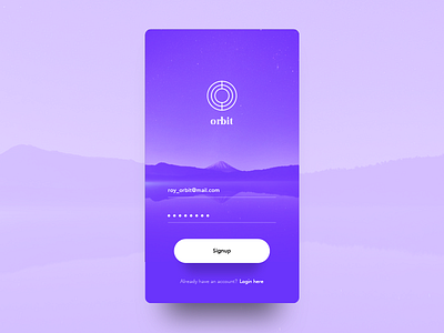 Daily UI 001 - Signup