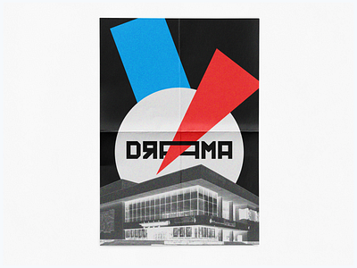 Drama architecture bauhaus constructivism design minimal poster poster art poster design typography ukraine