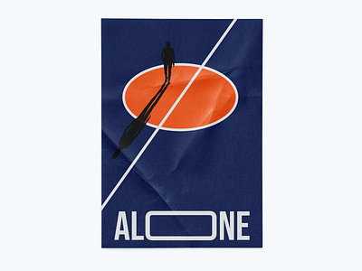 Alone alone color covid covid 19 covid 19 covid19 design isolated isolation minimal poster poster a day poster art poster design posters typography