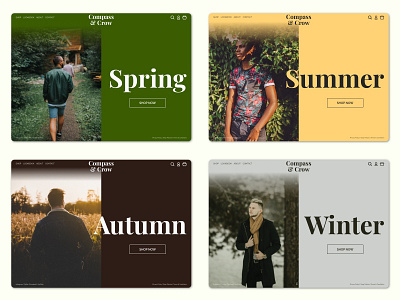 Four Seasons - E-Commerce Concept concept design ecommerce shop fashion brand homepage design interfacedesign seasons ui ui design uid userexperience userinterface userinterfacedesign ux uxd website design