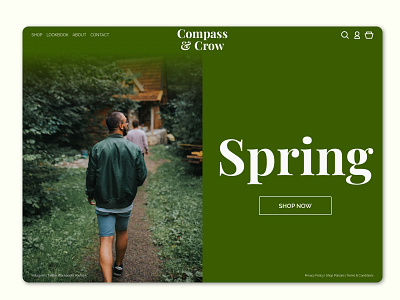 Spring - Homepage Design concept design ecommerce shop fashion brand homepage design interface design seasons ui ui design ui ux uid userexperience userinterface userinterfacedesign website design