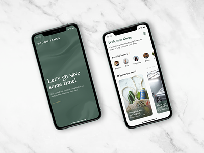 Appdesign for a concept for young butlers app butler concept ui