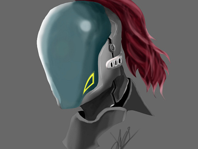 Helmet Digital Drawing