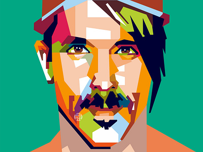 RHCP Anthony Kiedis Popart