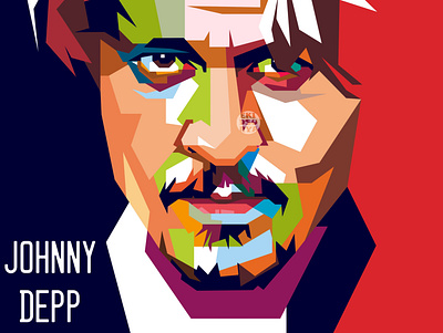 Johnny Depp Popart design digital illustration illustrations johnnydepp portrait vector vector illustration