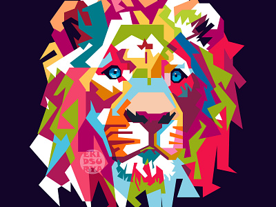 Lion Popart