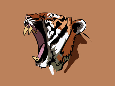 Tiger animal design illustration illustrations logo portrait tiger vector vector illustration