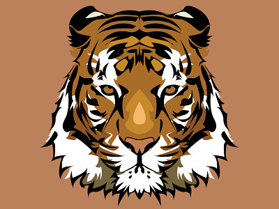 Tiger angry animal animals art background digital illustration illustrations logo portrait tiger vector vector illustration