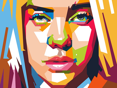 Billie Eilish art billie eilish design digital illustration illustrations popart portrait vector vector illustration