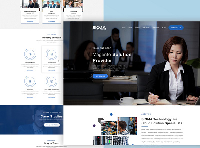 Sigma Solution Web Design design ui web