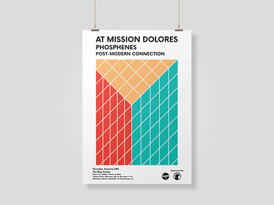 Post-Modern Poster Design design gig poster illustrator layout design minimal design music poster design print print design typography vector