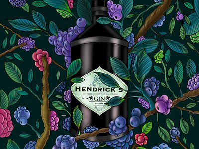 Hendricks illustration project artwork branding commercial art design draw illustration illustrator packaging