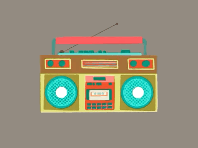 Did this one for inktober. illustration pastels radio songs