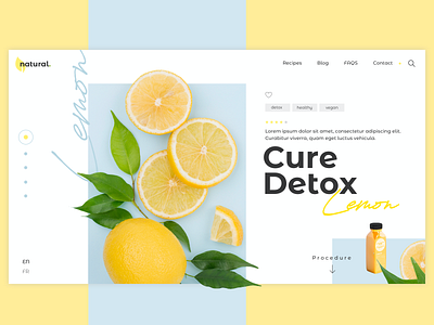 Detox Website Template clean cure design modern natural sketch ui uidesign uiux userinterface ux web webdesign website website design