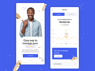 Cryptocurrency Mobile App Design