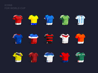 Icons for world cup